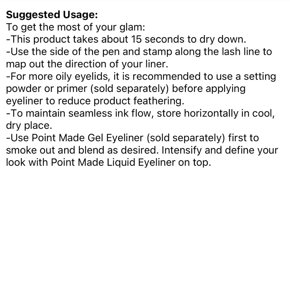 One Size - Point Made Waterproof Liquid Eyeliner Pen - Busty Brown